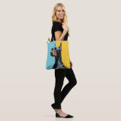 Coole Dobermann met zonnebril Tote Bag (Op model)