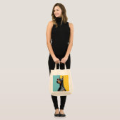 Coole Dobermann met zonnebril Tote Bag (Voorkant (model))