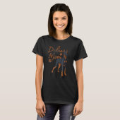 Coole Dobermann-moeder  Vrouwen Meisjes Moeder Dob T-shirt (Voorkant volledig)