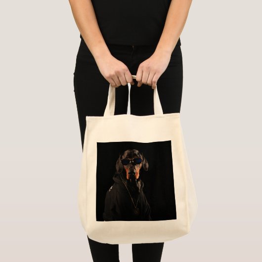 Coole Dobermann Tote Bag (Voorkant (product))
