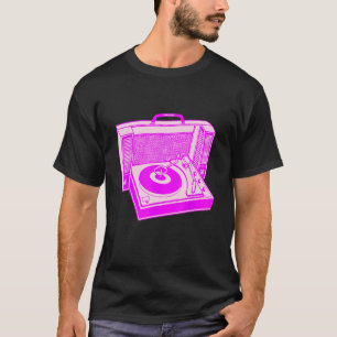Coole Draaitafel DJ Vinyl 80s Radio Muziek Vintage T-shirt