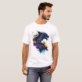 Coole Draken Kunst T-shirt (Voorkant volledig)