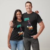 Coole Duitse Staande Hond die surft T-shirt (Unisex)