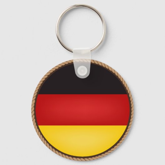 Coole Duitsland Vlag Zegel Sleutelhanger (Voorkant)