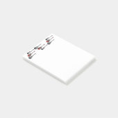 Coole elektrische gitaren cadeau voor muziek liefh post-it® notes (Schuin)
