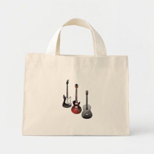 Coole elektrische gitaren cadeau voor muziekliefhe mini tote bag