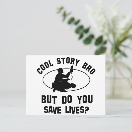 coole EMT-design Briefkaart (Staand voorkant)