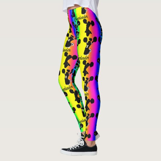 COOLE EN KLEURRIJKE REGENBOOG CHEERLEADER LEGGINGS (Links)