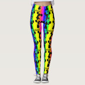 COOLE EN KLEURRIJKE REGENBOOG CHEERLEADER LEGGINGS (Voorkant)