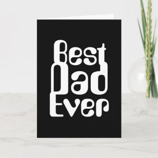 COOLE EN MINIMALISTISCHE "BESTE PAPA OOIT" KAART