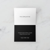 COOLE EN MINIMALISTISCHE "BESTE VADER Ooit" KAART (Binnen)