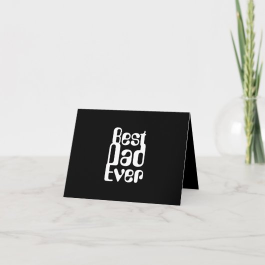 COOLE EN MINIMALISTISCHE "BESTE VADER Ooit" KAART (Voorkant)
