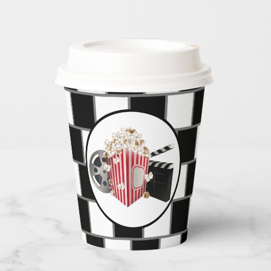 coole filmtheater papieren bekers (Voorkant)