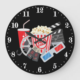 coole filmtheater popcorn  grote klok
