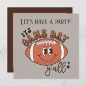 coole football game Day party Kaart (Voorkant / Achterkant)