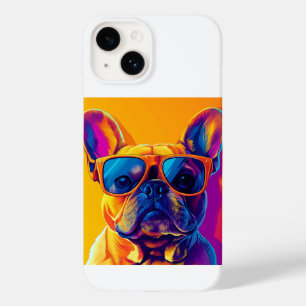 Coole Franse buldog met zonnebril Case-Mate iPhone 14 Hoesje