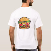 Coole friet karakter met attitude t-shirt (Achterkant)