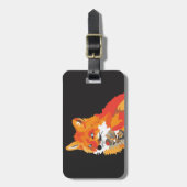 Coole Funky Vos Bagagelabel (Voorkant verticaal)