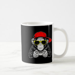 Coole Gamer Aap Met Controller Grappige Gaming Vid Koffiemok