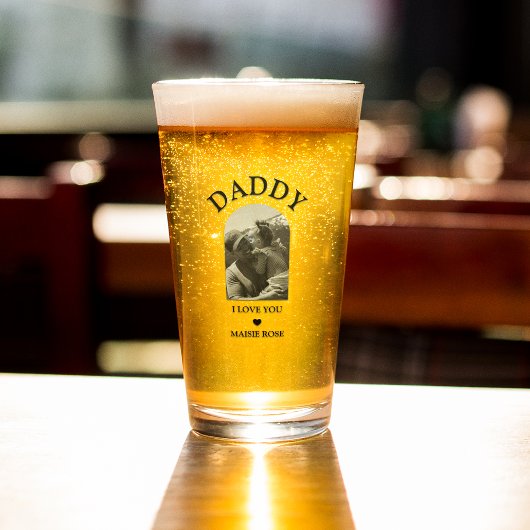 Coole Gebogen Foto | Ik Hou Van Jou Glas