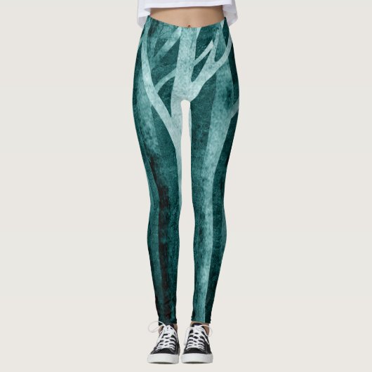 Coole gedessineerde designerleggings leggings (Voorkant)