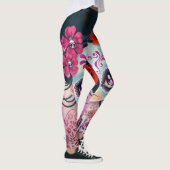 Coole gedessineerde ontwerper leggings (Rechts)