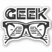 coole geek sticker (Voorkant)