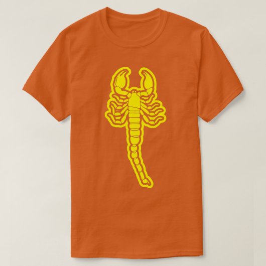 coole gele schorpioen t-shirt (Design voorkant)