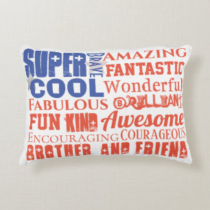 Coole gepersonaliseerde typografie Subway Art USA- Accent Kussen