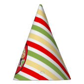 coole gestreepte pizza party feesthoedjes (Rechts)