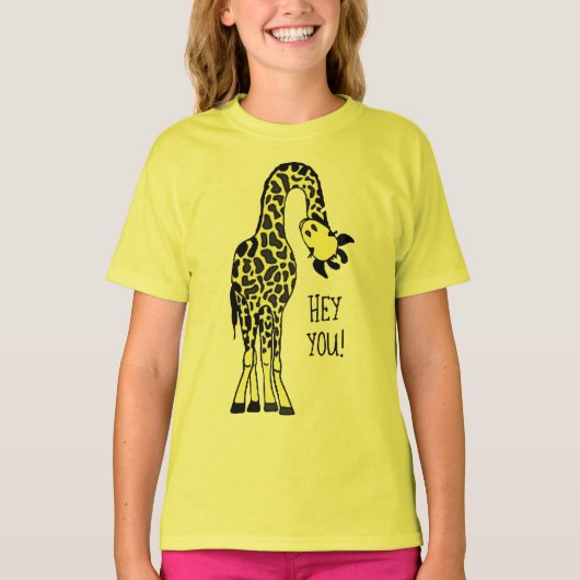 coole giraff tshirt ontwerp wild leven giraffe kin (Voorkant)