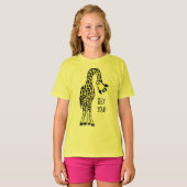 coole giraff tshirt ontwerp wild leven giraffe kin (Voorkant volledig)