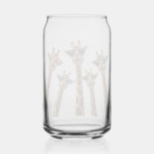 coole giraffen menigte blikvorm glas (Achterkant)