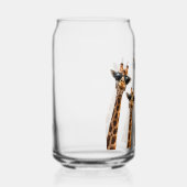 coole giraffen menigte blikvorm glas (Rechts)
