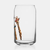 coole giraffen menigte blikvorm glas (Links)