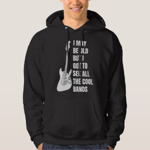 coole gitaarband minnaar hoodie