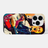 coole gitarist iPhone hoesje (Achterkant horizontaal)