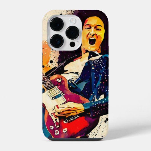 coole gitarist iPhone hoesje (Achterkant)