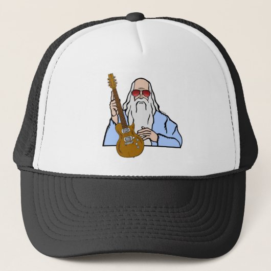 Coole gitarist trucker pet (Voorkant)