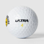 coole golfer - logo op geel golfballen (Logo)
