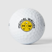 coole golfer - logo op geel golfballen (Voorkant)
