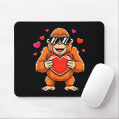 Coole gorilla die hart vasthoudt valentijn aap jon muismat (Met muis)