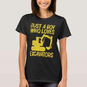 Coole graafmachine voor jongens kinderen zwaar mat t-shirt