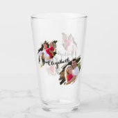 Coole Graffiti Gescheurde Effect Foto's Monogram B Glas (Voorkant)