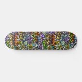 Coole Graffiti Woord Kunst Design Persoonlijk Skateboard (Horizontaal)