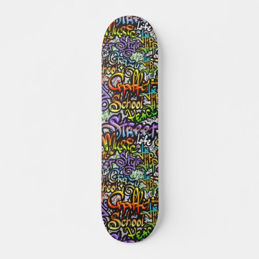 Coole Graffiti Woord Kunst Design Persoonlijk Skateboard (Voorkant)