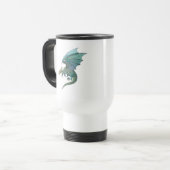 coole groen getinte draak reisbeker (Voorkant links)