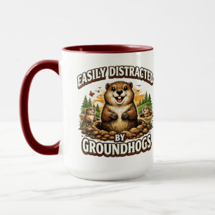 Coole Groundhog Day Bosmarmot Grappige Februari Mok