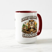 Coole Groundhog Day Bosmarmot | Grappige Februari Mok (Voorkant rechts)
