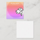 coole grün lila GRAPHIC DESIGN Note Card Notitiekaartje (Voorkant / Achterkant)